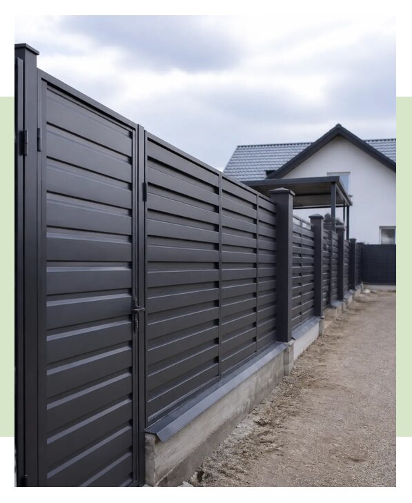 Железный забор под ключ в Боре по цене от 4676 р. | ЗаборЭксеперт-Бор